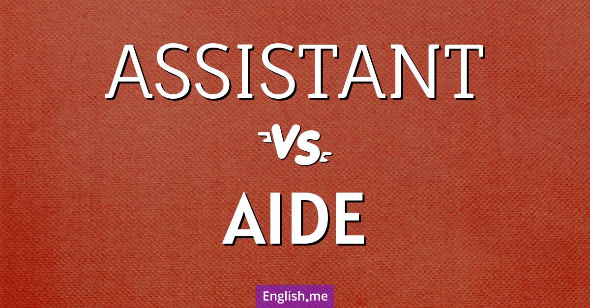 "Assistant" (assistant(e)) contre "Aide" (aide)