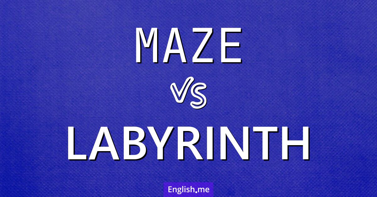 "Maze" (labyrinthe ou dédale) contre "Labyrinth" (labyrinthe)