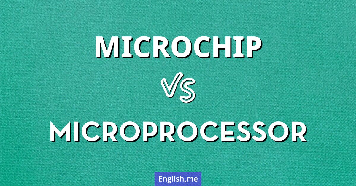 "Microchip" (puce) contre "Microprocessor" (microprocesseur)
