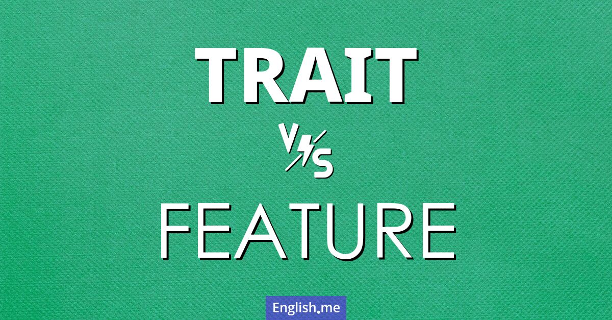 "Trait" (trait) contre "Feature" (caractéristique)