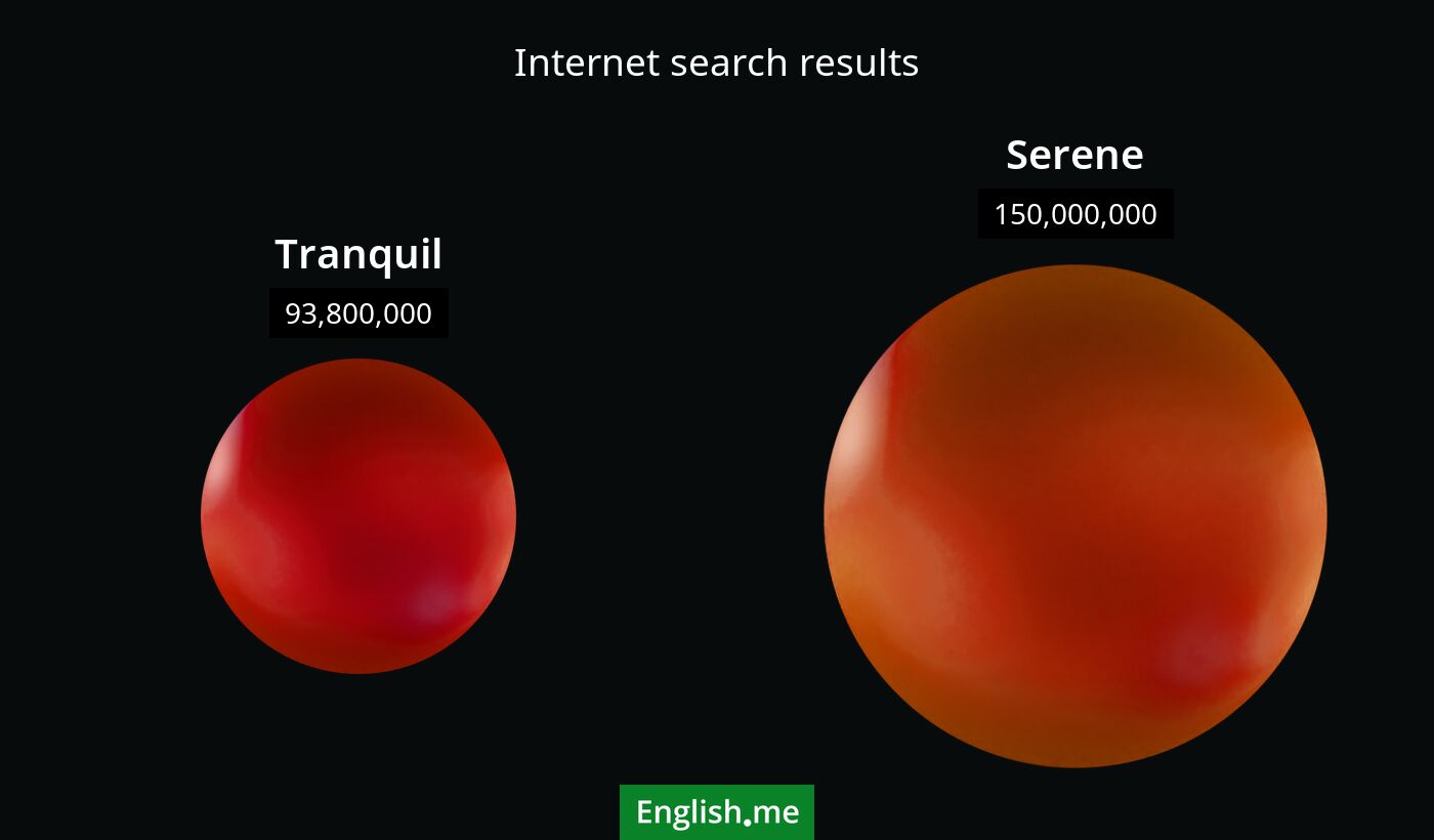 Internet search results for tranquil) and serene