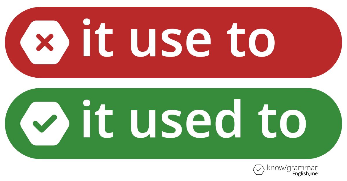 Pourquoi "it use to" est incorrect en anglais?