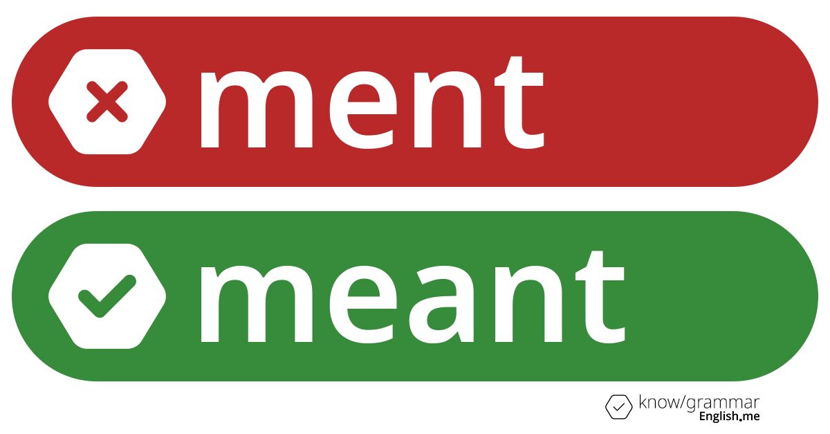 Pourquoi "ment" est incorrect en anglais?