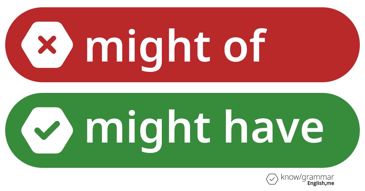 Pourquoi "might of" est incorrect en anglais?